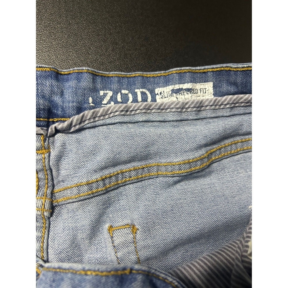 IZOD Blue‎ Slim Taper Jeans Mens 36x34 - Picture 6 of 11